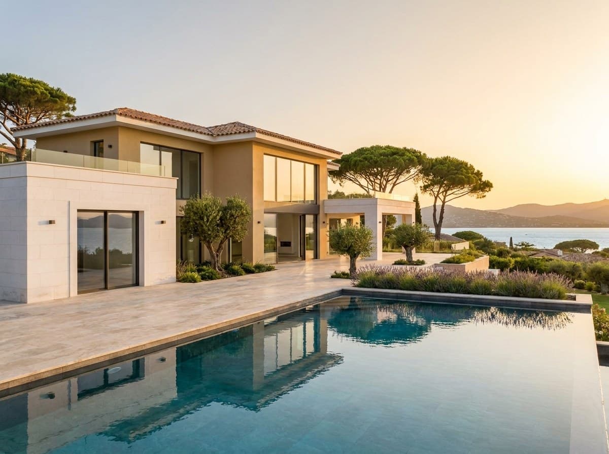 Villa d'exception construite par OGUZ COAST dans le Golfe de Saint-Tropez